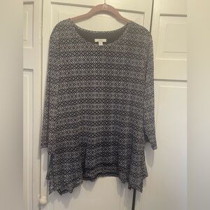 Croft & Barrow Women’s Top Tunic XL NWT